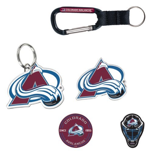 WinCraft - Colorado Avalanche 5-Pack Key Ring and Fridge Magnet Set - Multicolor-Front_Standard 
