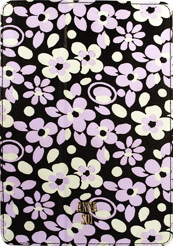  Anna Sui - Pop Flowers Folio Hard Case for Apple® iPad® Air - Black/Purple/White