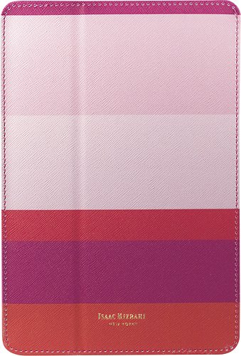  Isaac Mizrahi New York - Folio Hard Case for Apple® iPad® mini, iPad mini 2 and iPad mini 3 - Pink Stripes