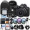 Bundle - Canon - EOS R50 Mirrorless Camera with 18-45mm Lens + 32GB Card + Backpack + ZeeTech - Black-Front_Standard