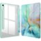 Kitcheniva - Slim Hybrid Protective Case For Samsung Galaxy Tab S10 FE/S9 FE/S9 10.9''–11'' Tablet - Emerald Marble-Front_Standard
