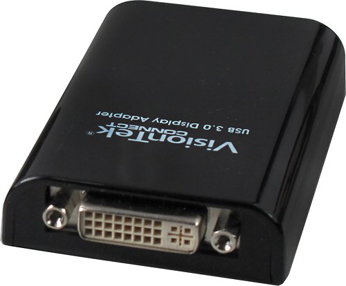  VisionTek - Connect USB 3.0 DVI-I Video Adapter - Black