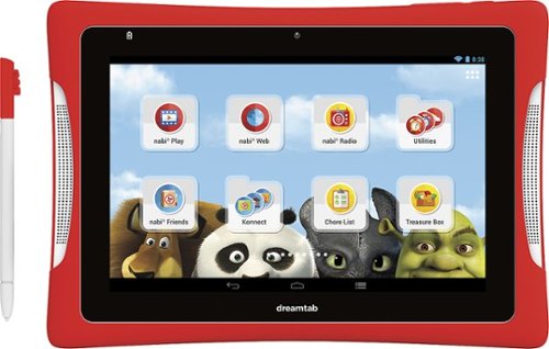  nabi - Dreamtab HD8 - 8&quot; - Tablet - 16GB - Wi-Fi - Red