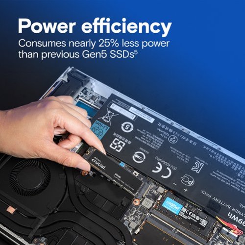 Crucial P510 1TB Internal SSD PCIe Gen 5 x4 NVMe M.2 for Laptop and Desktop WORLDWIDE DELIVERY