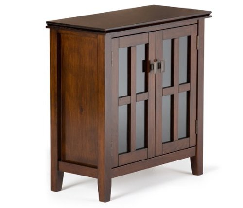Simpli Home - Artisan Low Storage Cabinet - Russet Brown-Front_Standard 