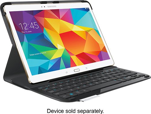  Logitech - Type S Bluetooth Keyboard Case for Samsung Galaxy Tab S 10.5 - Black