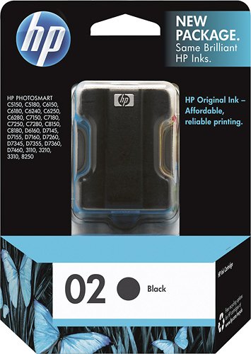  HP - 02 Standard Capacity Ink Cartridge - Black