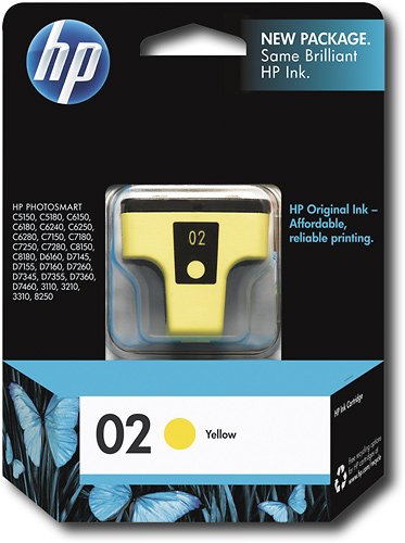  HP - 02 Yellow Original Ink Cartridge - Yellow