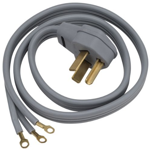  GE - 4' 3-Prong Power Cord for Select Dryers - Gray