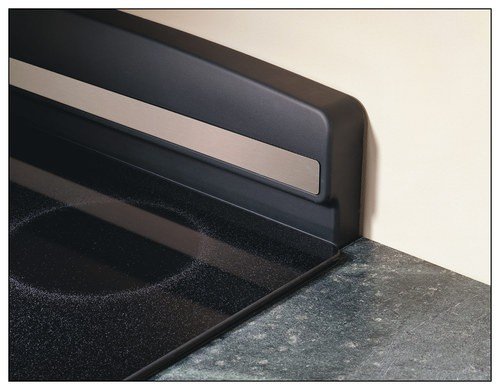 GE - Backguard for Select 30" Slide-In Ranges - Black-Front_Standard 