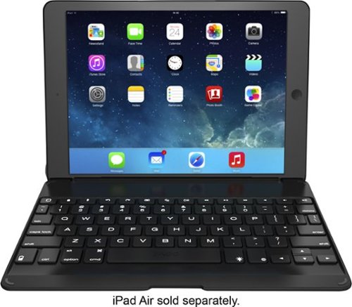  ZAGG - ZAGGfolio Keyboard Case for Apple® iPad® Air - Black