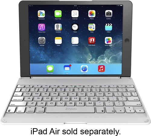  ZAGG - ZAGGfolio Keyboard Case for Apple® iPad® Air - White