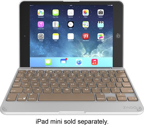  ZAGG - ZAGGfolio Keyboard Case for Apple® iPad® mini, iPad mini 2 and iPad mini 3 - Rose Gold