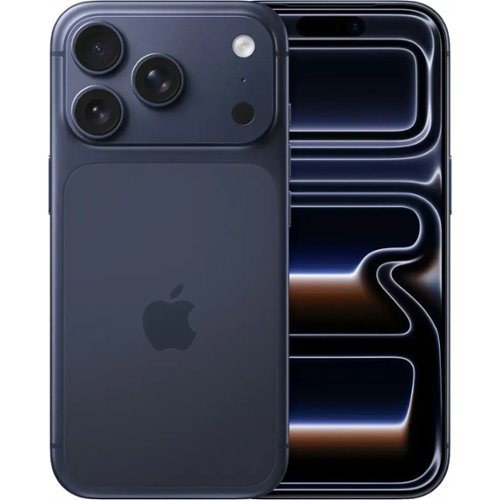 Apple - Refurbished Excellent - iPhone 17 Pro 256GB 6.3" 5G Fully Unlocked, Deep - Blue-Front_Standard 