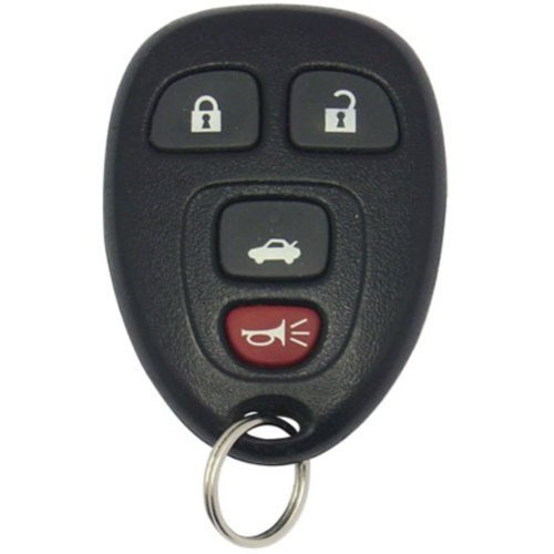 Car Keys Express - GM Keyless Entry Remote - 4 Buttons (Lock, Unlock, Trunk, and Panic) - Black
