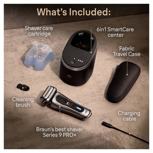 Braun  Series 9 PRO+ Electric Shaver with 6 in 1 SmartCare Center - Silver WORLDWIDE DELIVERY