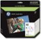 HP - 02 6-Pack Ink Cartridges + Photo Paper - Black/Cyan/Magenta/Yellow/Light Cyan/Light Magenta-Front_Standard