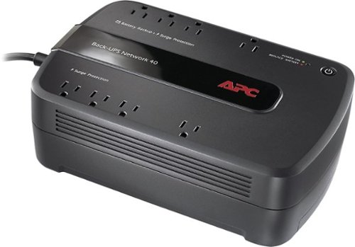  APC - Back-UPS 450VA Network 40 UPS - Black