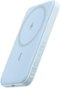 Anker - 5,000mAh Wireless Power Bank with USB-C Cable, Magsafe-Compatible Battery Pack for iPhone - Blue-Front_Standard