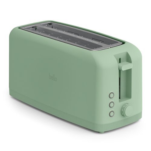 Bella - Fits-anywhere Kitchenware: 4-Slice Slim Toaster with Long Wide Slots - Seaglass
