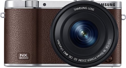  Samsung - NX3000 Mirrorless Camera with NX 16-50mm Power Zoom Lens - Brown