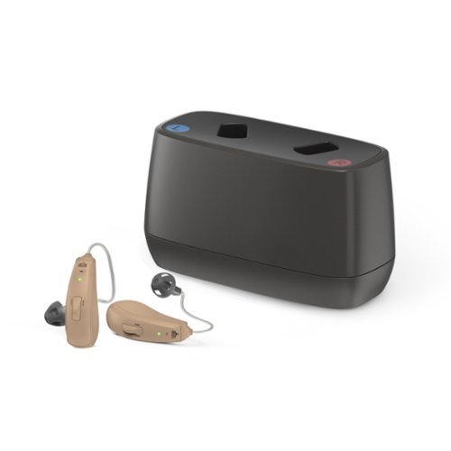 Jabra - Enhance Select 50R Rechargeable Hearing Aids - With Remote Professional Care and Bluetooth Streaming - Beige