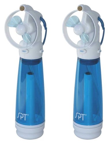  SPT - Handheld Misting Fans (2-Pack) - Blue/White