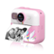 Contixo - Kids Instant Print Camera, 1080P, 3 Paper Rolls, 32GB Card, 16X Zoom, Games & MP3, for Ages 3–12 - Pink-Front_Standard