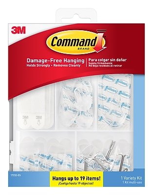 Command - Assorted Hook Kit, 53/Pack (17232-ES) - Clear