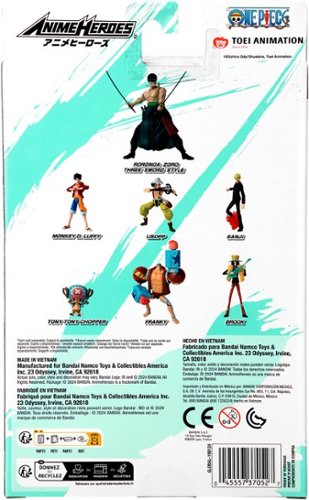 Bandai Roronoa Zoro Three Sword Style - One Piece - Anime Heroes 6.5 Figure BUY IN MIDDLE EAST