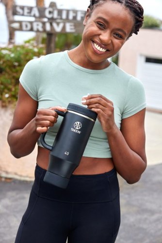 Takeya 40-oz. Straw Tumbler with Handle - Onyx BUY ONLINE