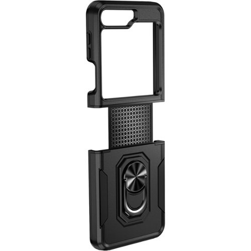 SaharaCase Heavy Duty Kickstand Case for Samsung Galaxy Z Flip5 - Black GLOBAL SHIPPING
