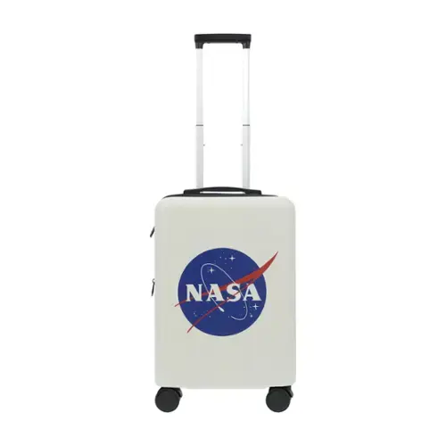 Front. Ful - NASA 22.5" CARRY-ON LUGGAGE - WHITE.
