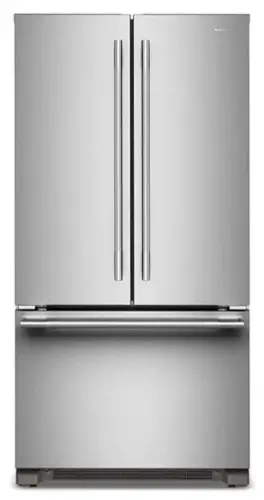 Front. KitchenAid - 36 in. wide 22 cu. ft. Counter-Depth French Door Refrigerator with Internal Water Dispenser - PrintShield Stainless.