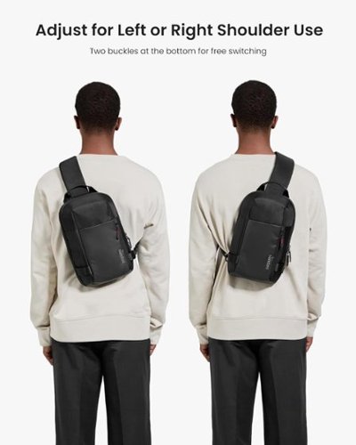 tomtoc Navigator-T24 One Shoulder Backpack Crossbody EDC Daypack Sling Bag Chest Shoulder Bag,  Water-resistant XS - Black GLOBAL SHIPPING