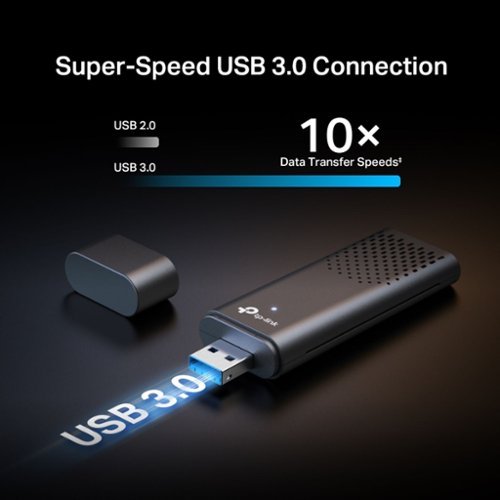 TP-Link Archer TBE6500U Tri-Band BE6500 6.5 Gbps Wi-Fi 7 Wireless Ultra-Fast USB 3.0 Adapter with Advanced WPA3 Security - Gray GLOBAL SHIPPING