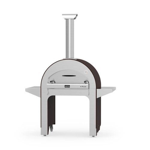 Alfa - 4 Pizze Oven Top with Base - Copper-Front_Standard 