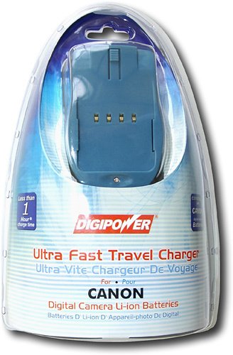 Digipower - World Travel Charger for Select Canon Digital Camera Batteries - Green-Front_Standard 
