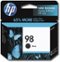 HP - 98 Standard Capacity Ink Cartridge - Black-Front_Standard