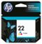 HP - 22 Tricolor Original Ink Cartridge - Cyan/Magenta/Yellow-Front_Standard