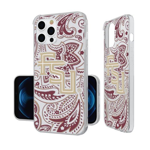 Keyscaper - NCAA - Florida State Seminoles iPhone Paisley Design Clear Case - 13 mini - Multicolor-Front_Standard 