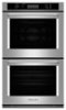 KitchenAid - 30" Built-In Double Electric Convection Wall Oven - Stainless Steel-Front_Standard