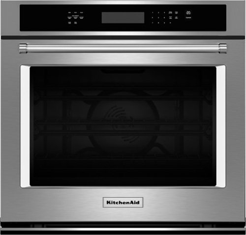 KitchenAid - 30" Built-In Single Electric Convection Wall Oven - Stainless steel
