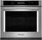 KitchenAid - 30" Built-In Single Electric Convection Wall Oven - Stainless Steel-Front_Standard
