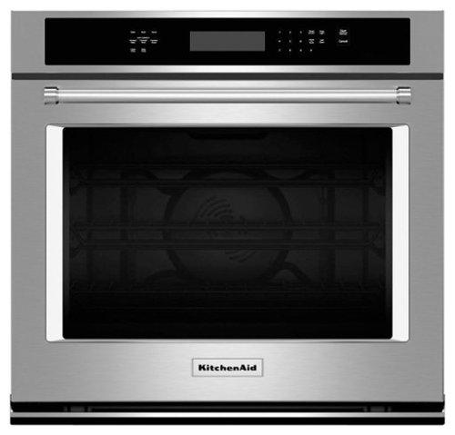  KitchenAid - 27&quot; Built-In Single Electric Convection Wall Oven - Stainless Steel