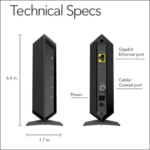 NETGEAR 32 x 8 DOCSIS 3.0 Cable Modem - Black SHOP ONLINE