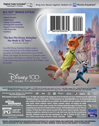 Zootopia BLU RAY [Standard] - Best Buy