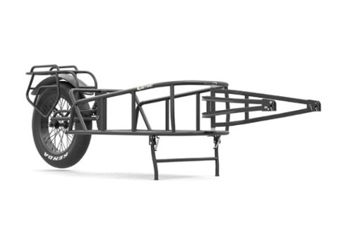 QuietKat - Single wheel trailer - Black-Front_Standard 