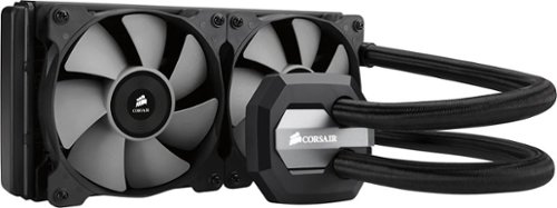  CORSAIR - Hydro Series 240mm Liquid CPU Cooler - Black/Gray