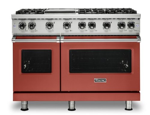 Viking - 6.1 Cu. Ft. 48"W. Professional 5 Series Freestanding Double Oven Liquid Propane Gas Convection Range - Spiced Cider-Front_Standard 